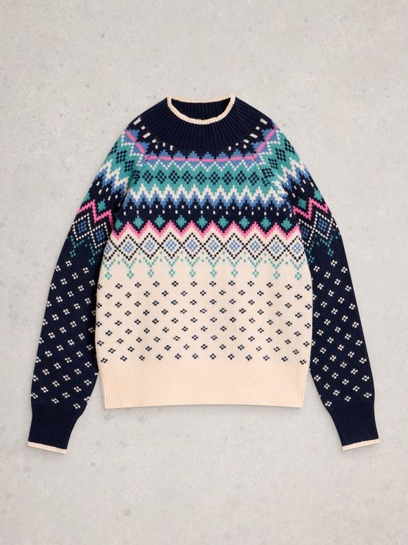 FAIRISLE HIGH NECK JUMPER