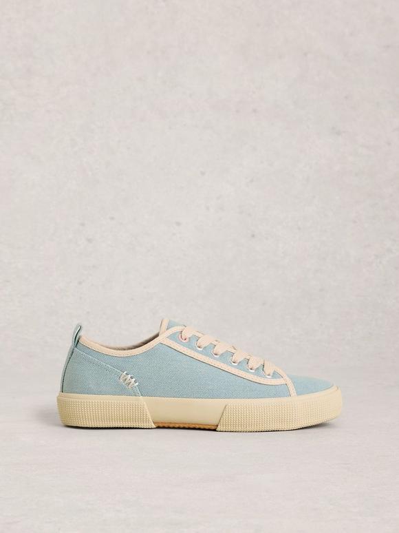 Pippa Lace Up Canvas Trainer