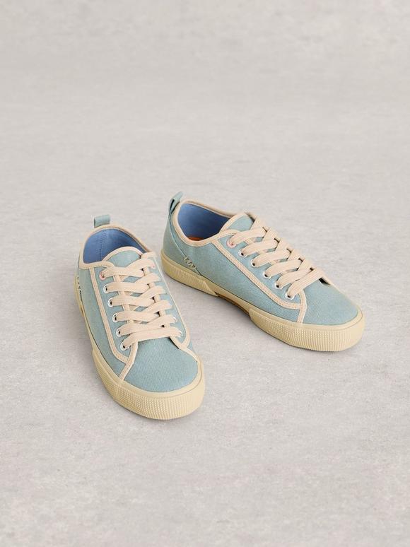 Pippa Lace Up Canvas Trainer