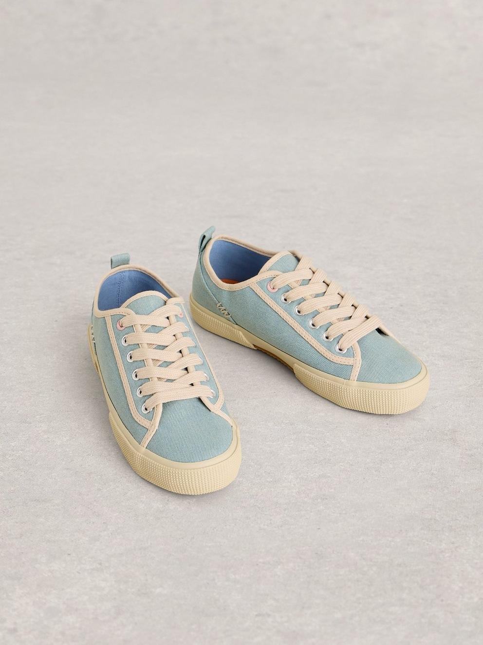 Pippa Lace Up Canvas Trainer