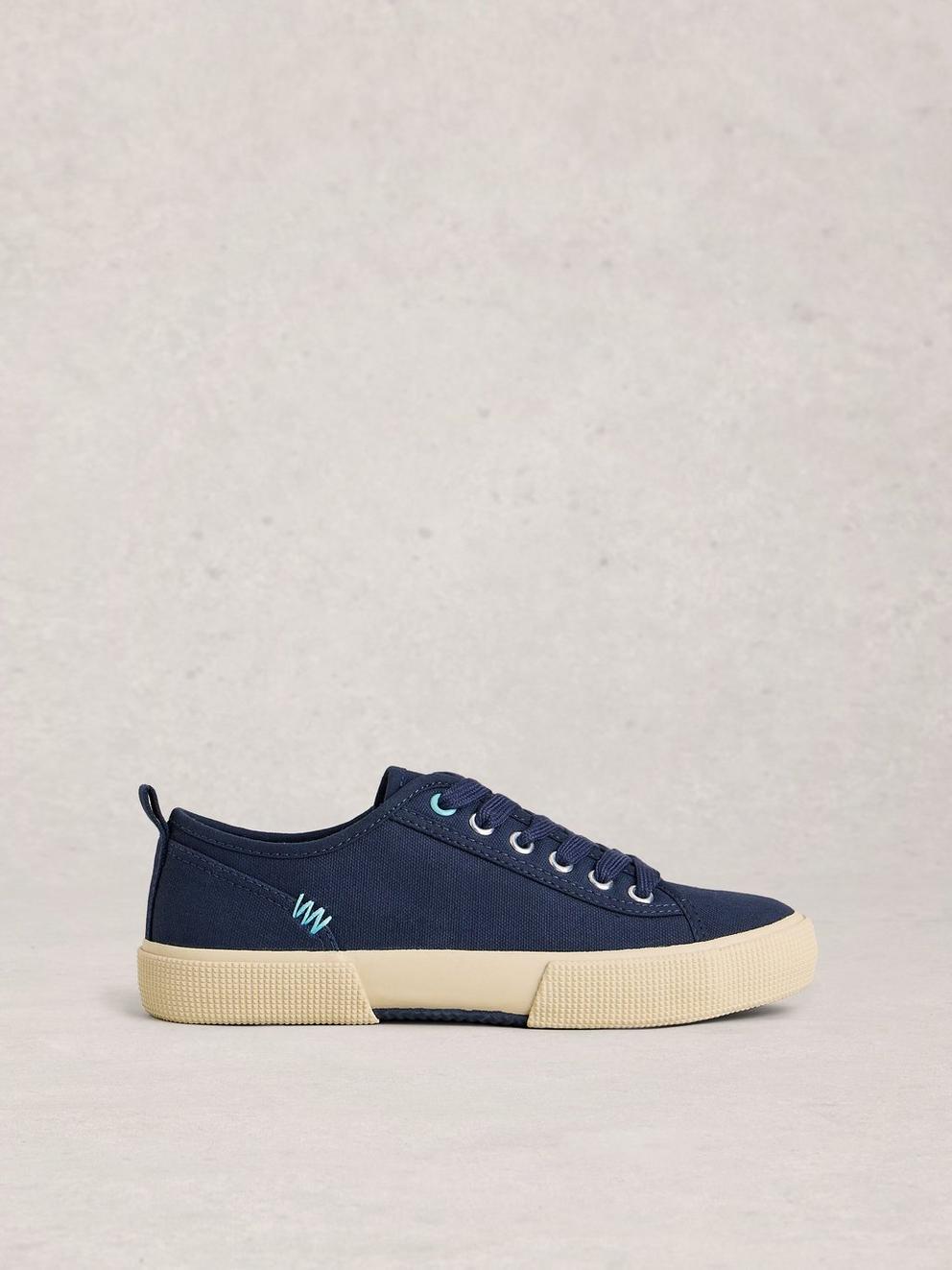 Pippa Lace Up Canvas Trainer
