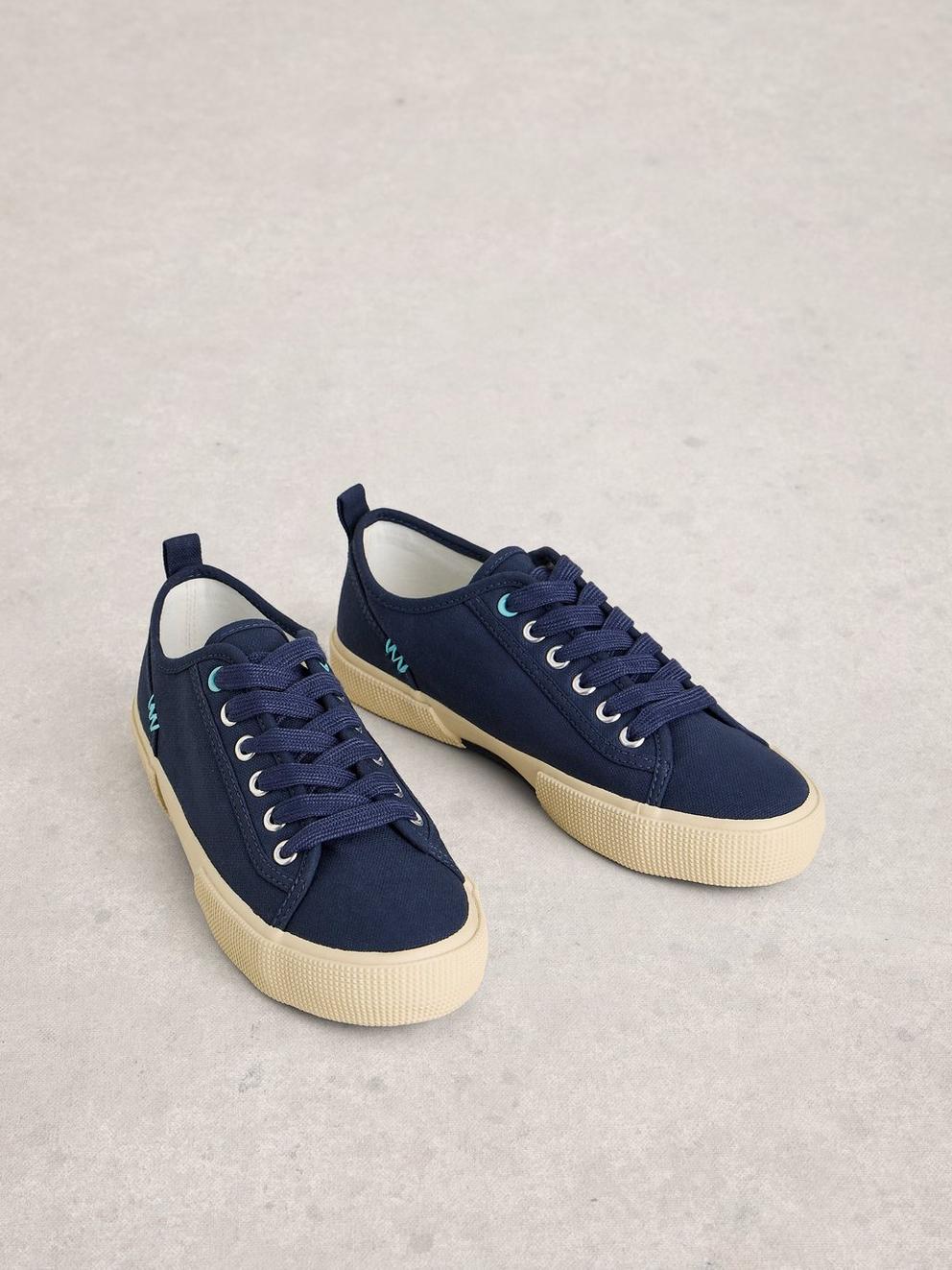 Pippa Lace Up Canvas Trainer