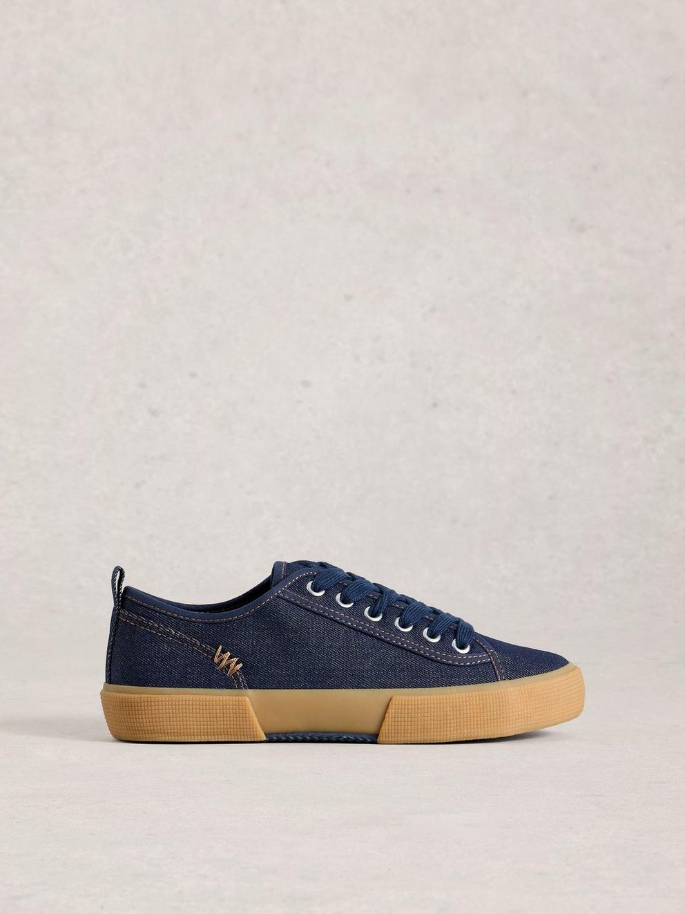 Pippa Lace Up Canvas Trainer