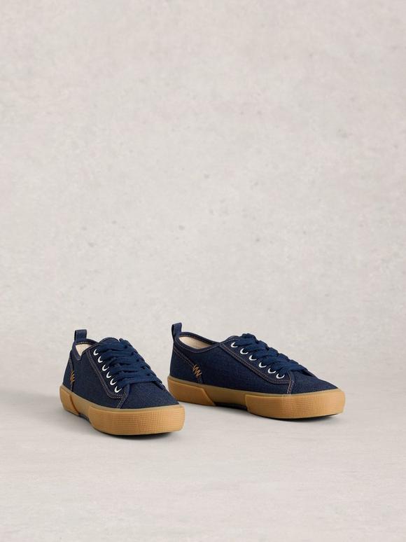 Pippa Lace Up Canvas Trainer