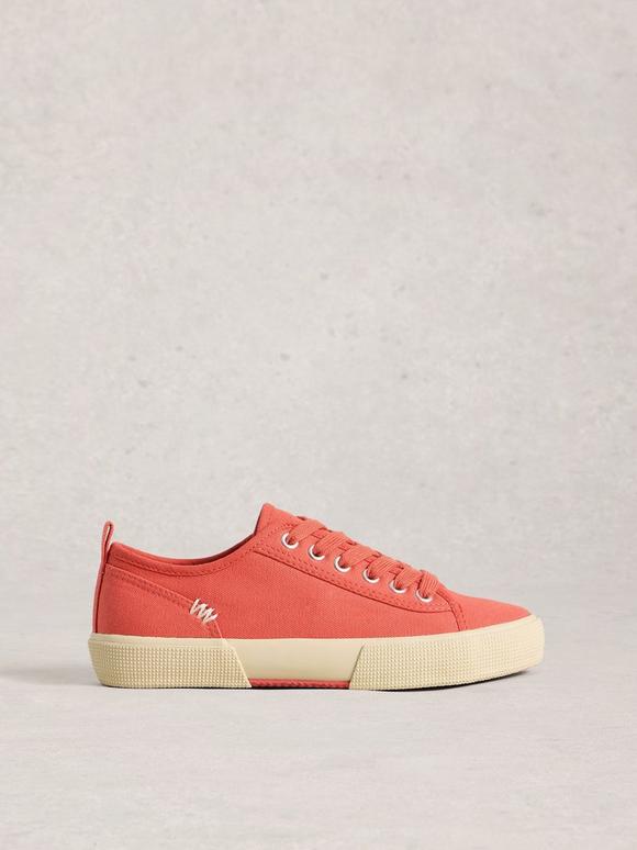 Pippa Lace Up Canvas Trainer