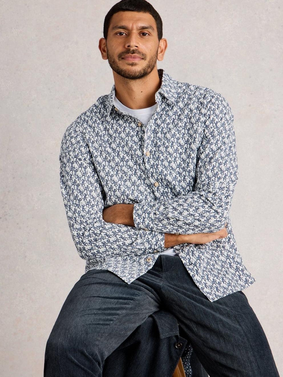 Finsbury Monkey Printed Shirt