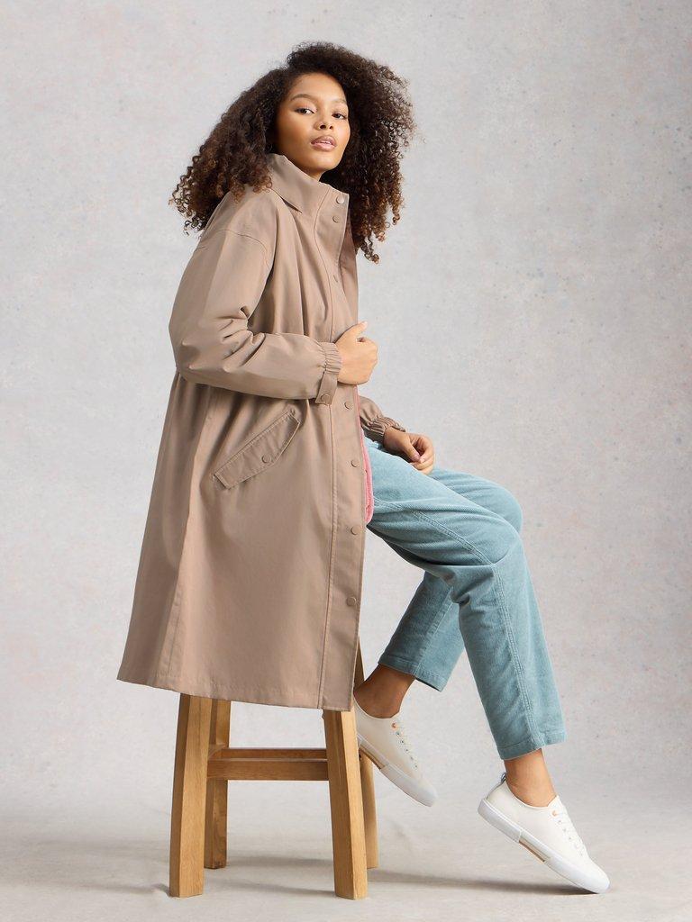 Delilah Linen Jacket in DK RED | White Stuff