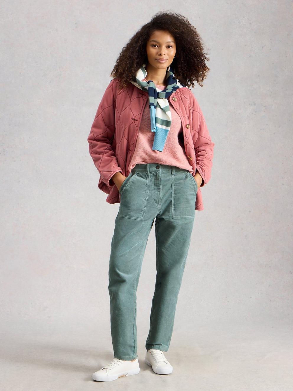 Twister Cord Ankle Length Trouser