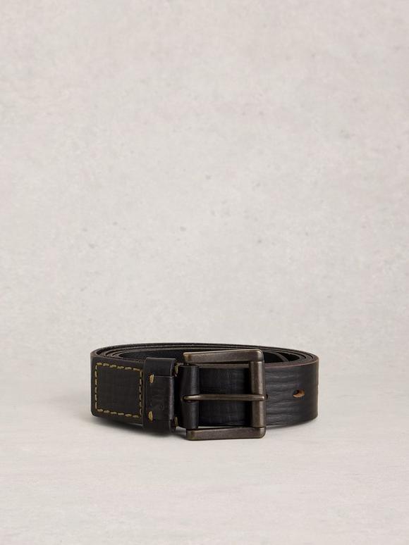 Multi Punch Leather Buckel Belt