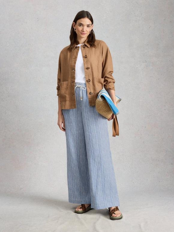 Ally Linen Wide Leg Trouser