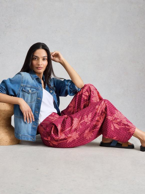 Shelly Linen Crop Blend Culotte