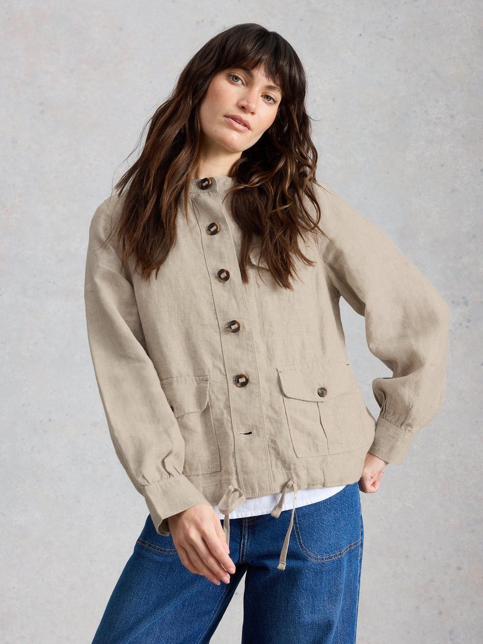Demi Linen Utility Jacket