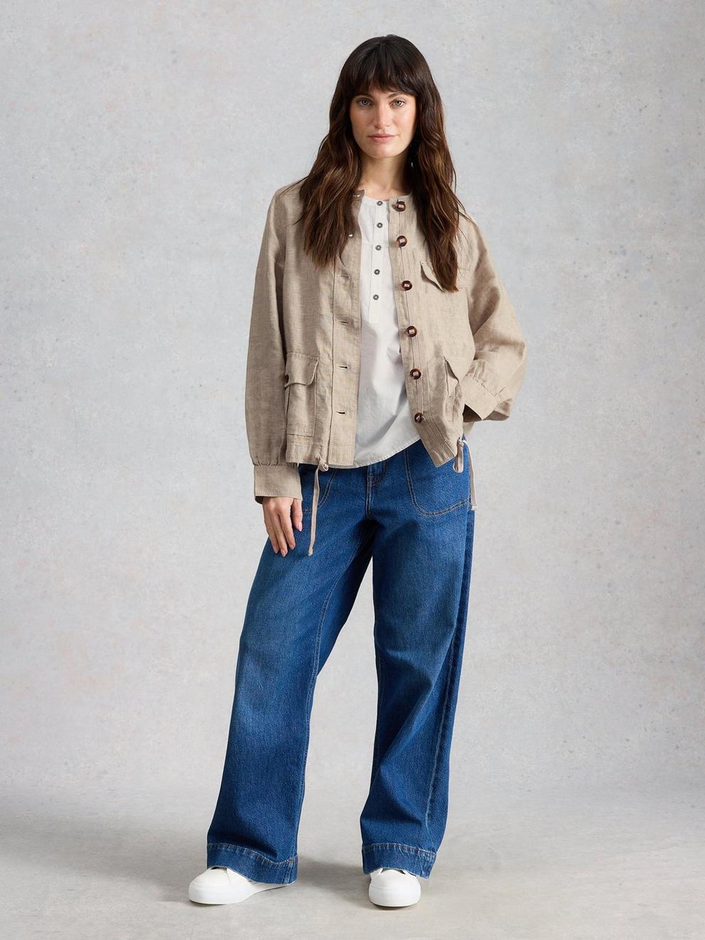 Demi Linen Utility Jacket