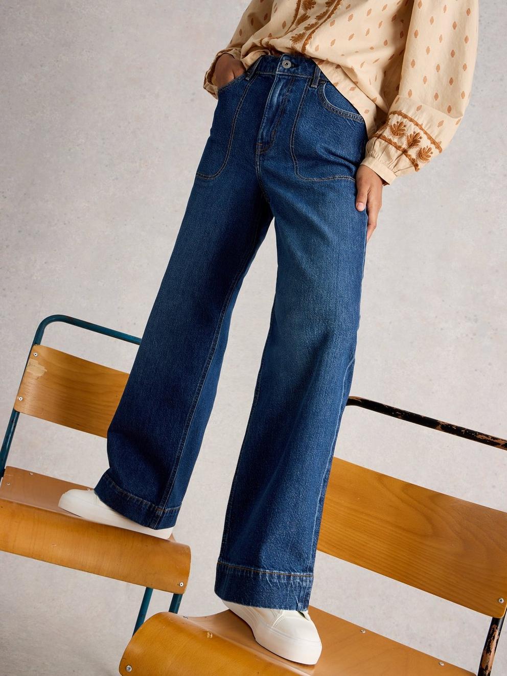 Tia Wide Leg Full Length Jean