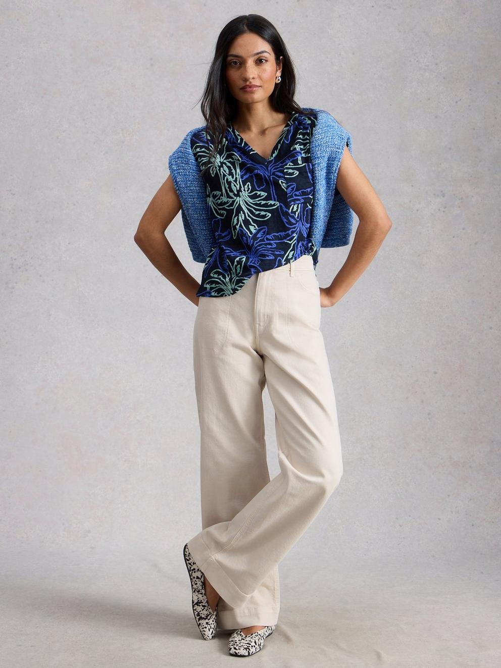 Tia Wide Leg Full Length Jean