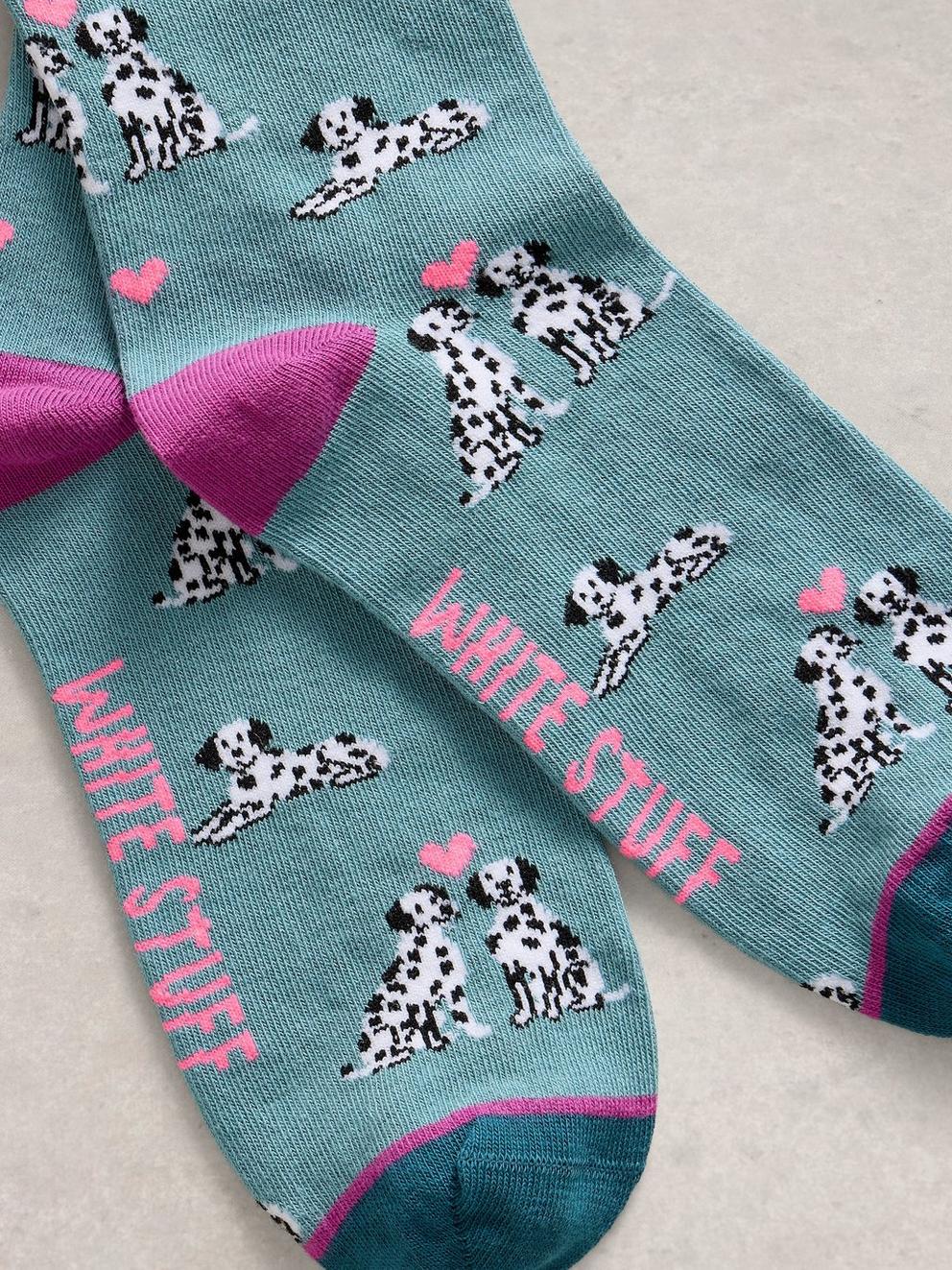Novelty Dalmation Ankle Sock