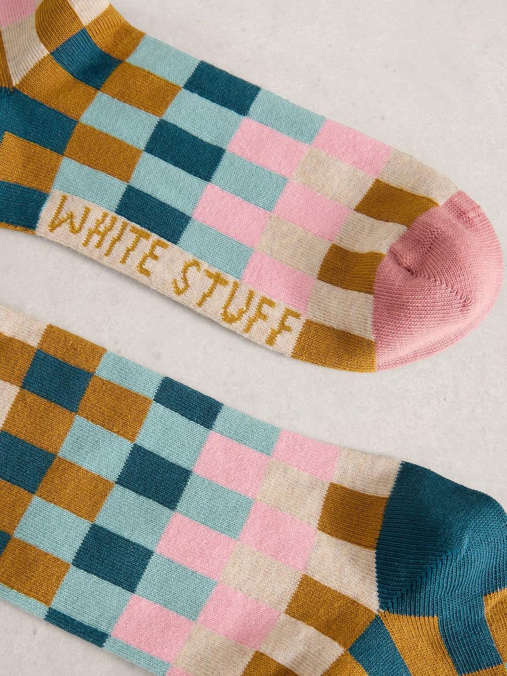 Checkerboard Ankle Sock