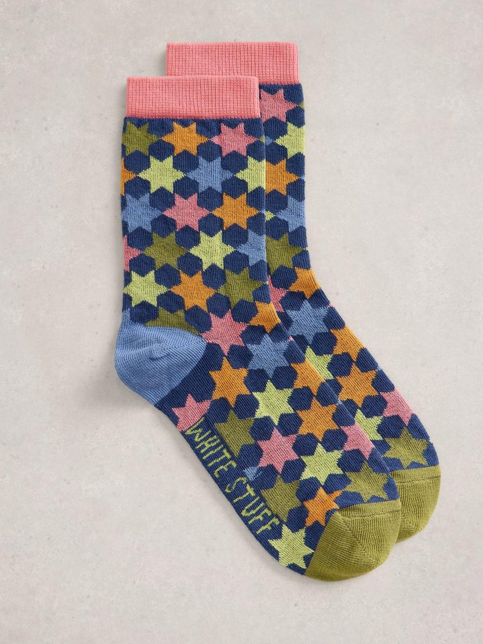 Star Print Ankle Sock