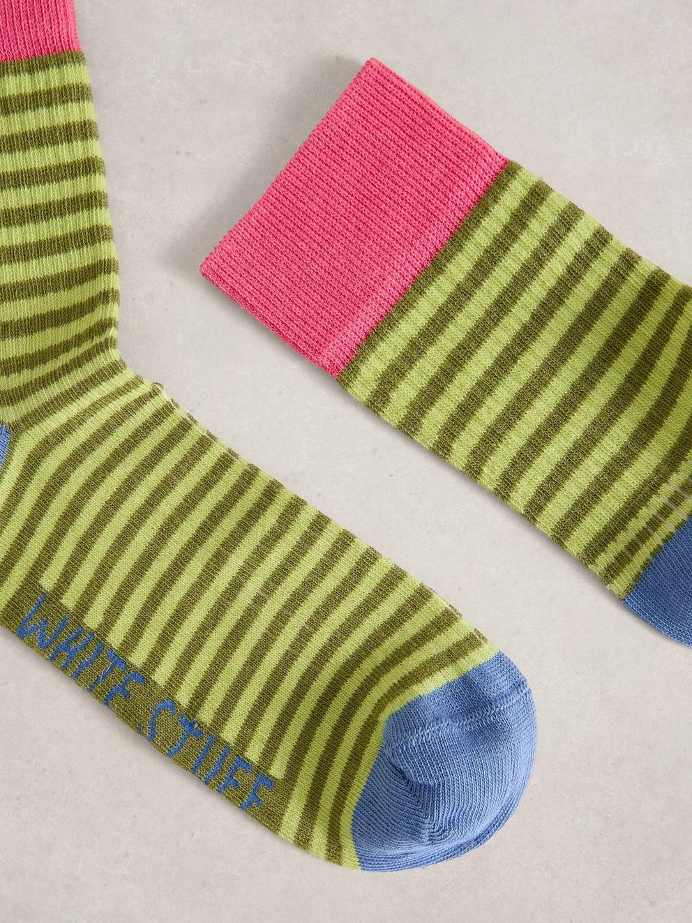Thin Stripe Ankle Sock