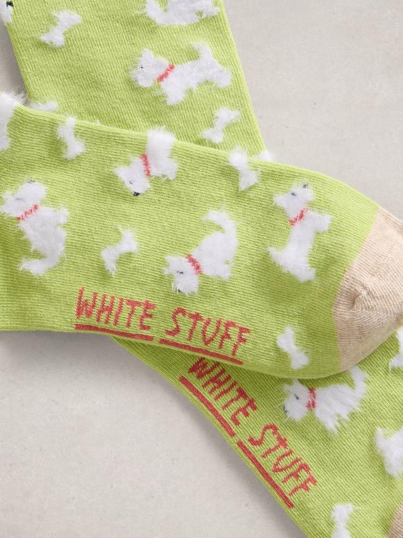 Fluffy Dog Ankle Sock