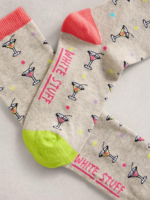 Novelty Cocktail Ankle Sock
