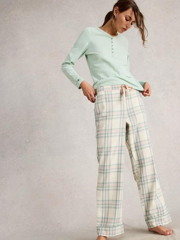 NINA CHECK PJ BOTTOM