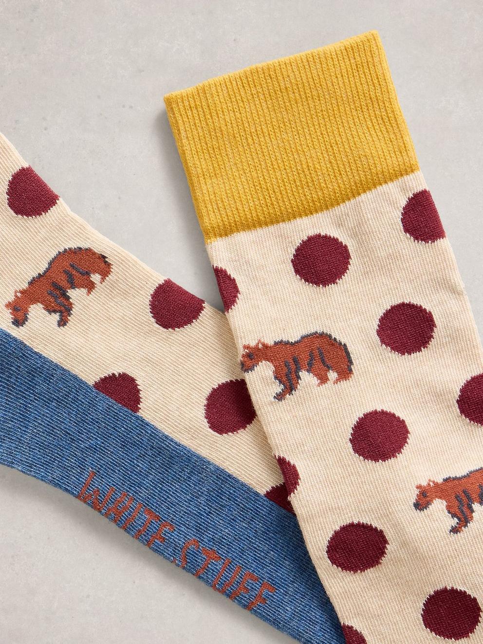 Bear Polka Dot Ankle Sock