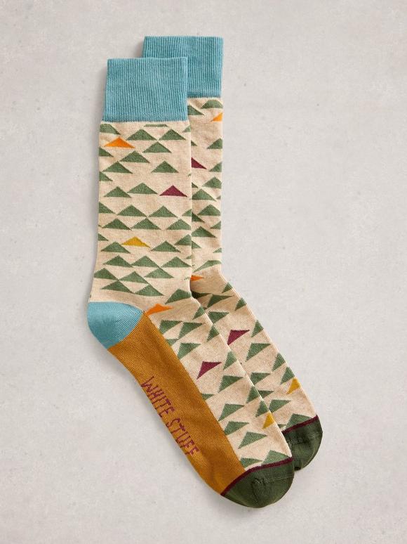 Triangle Geo Ankle Sock