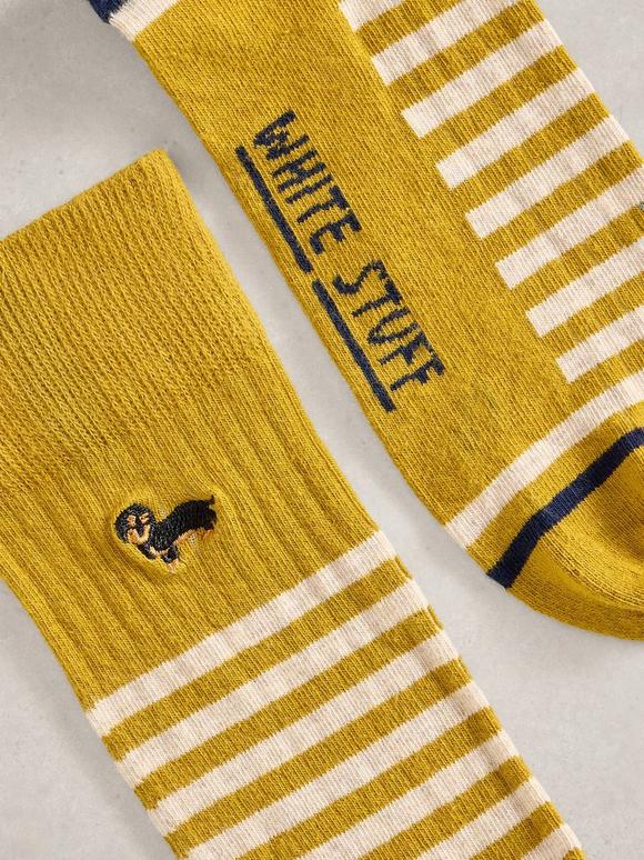 Sausage Dog Embroidered Sock
