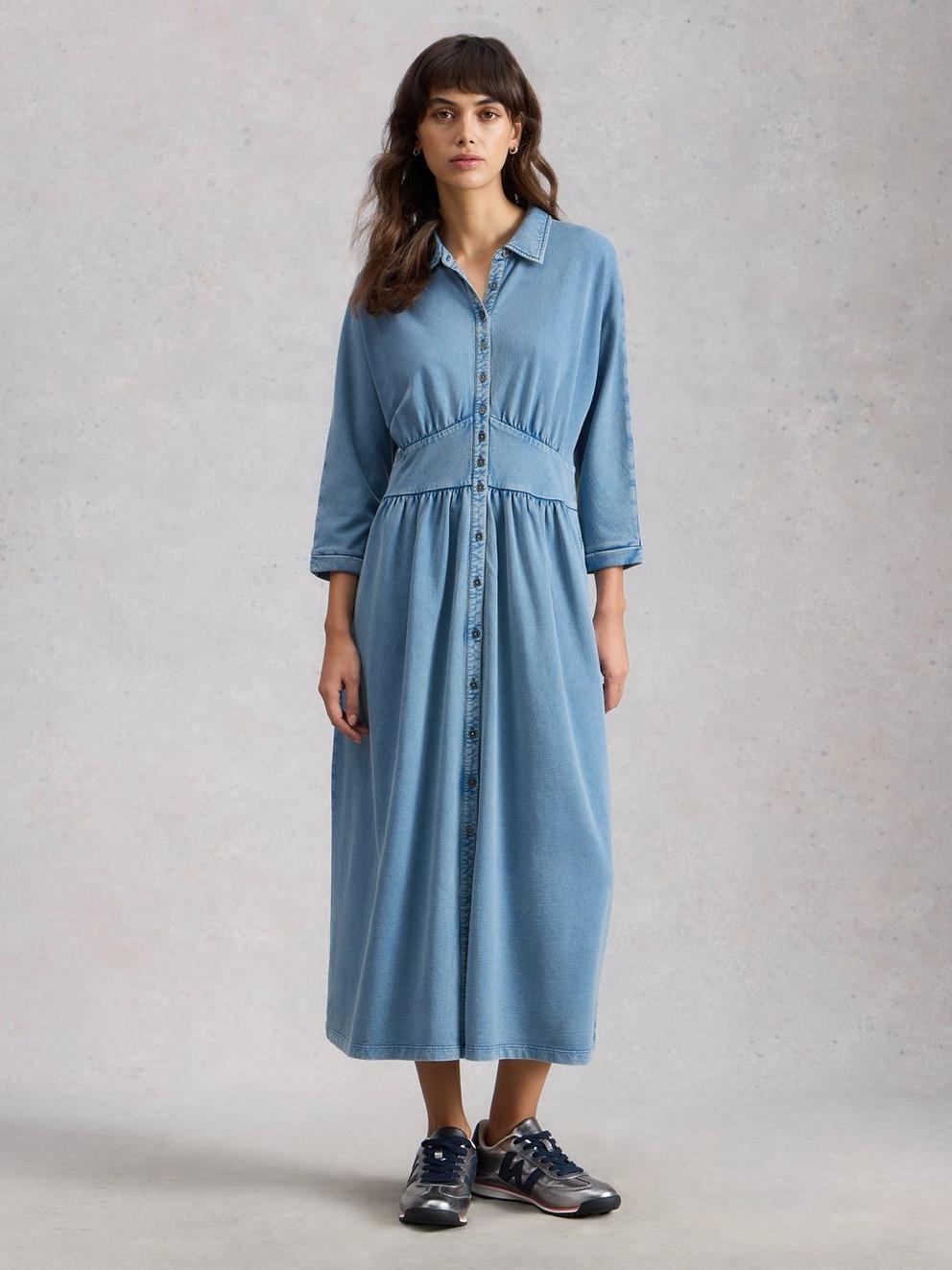 Lottie Jersey Denim Dress