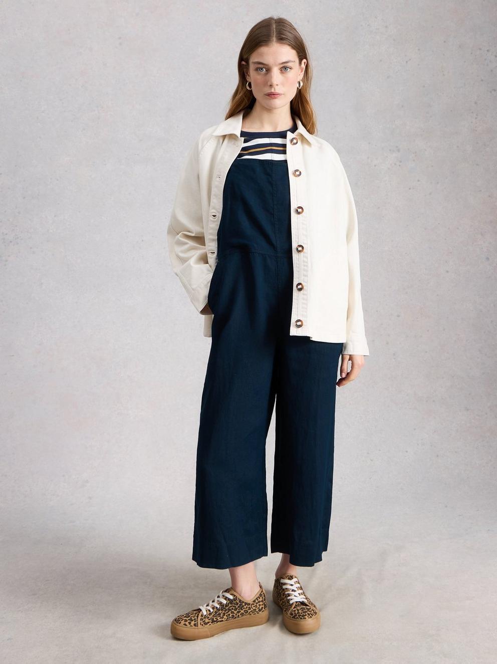 Vivian Linen Relaxed Dungaree