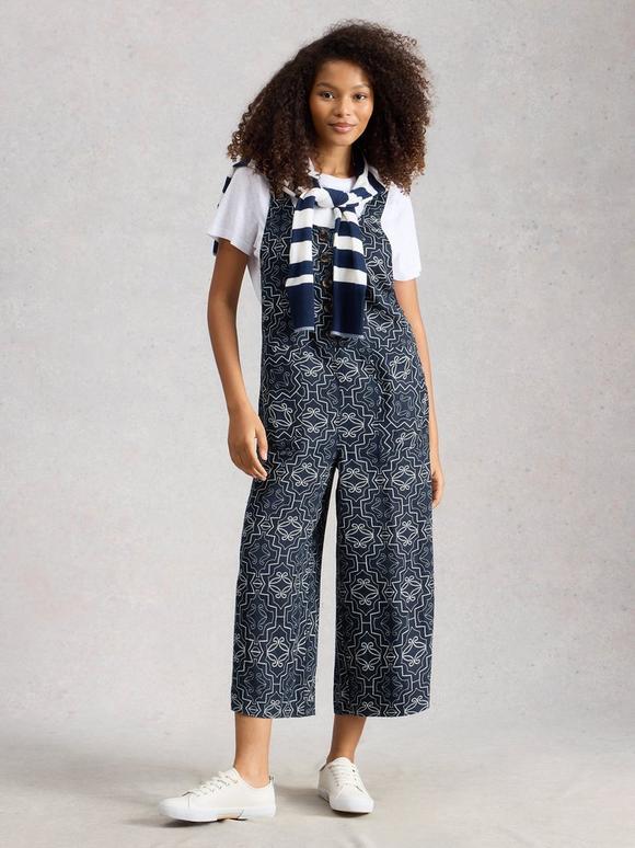 Viola Linen Sleeveless Dungaree