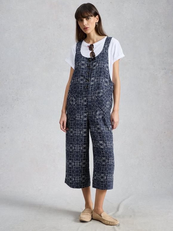 Viola Linen Sleeveless Dungaree
