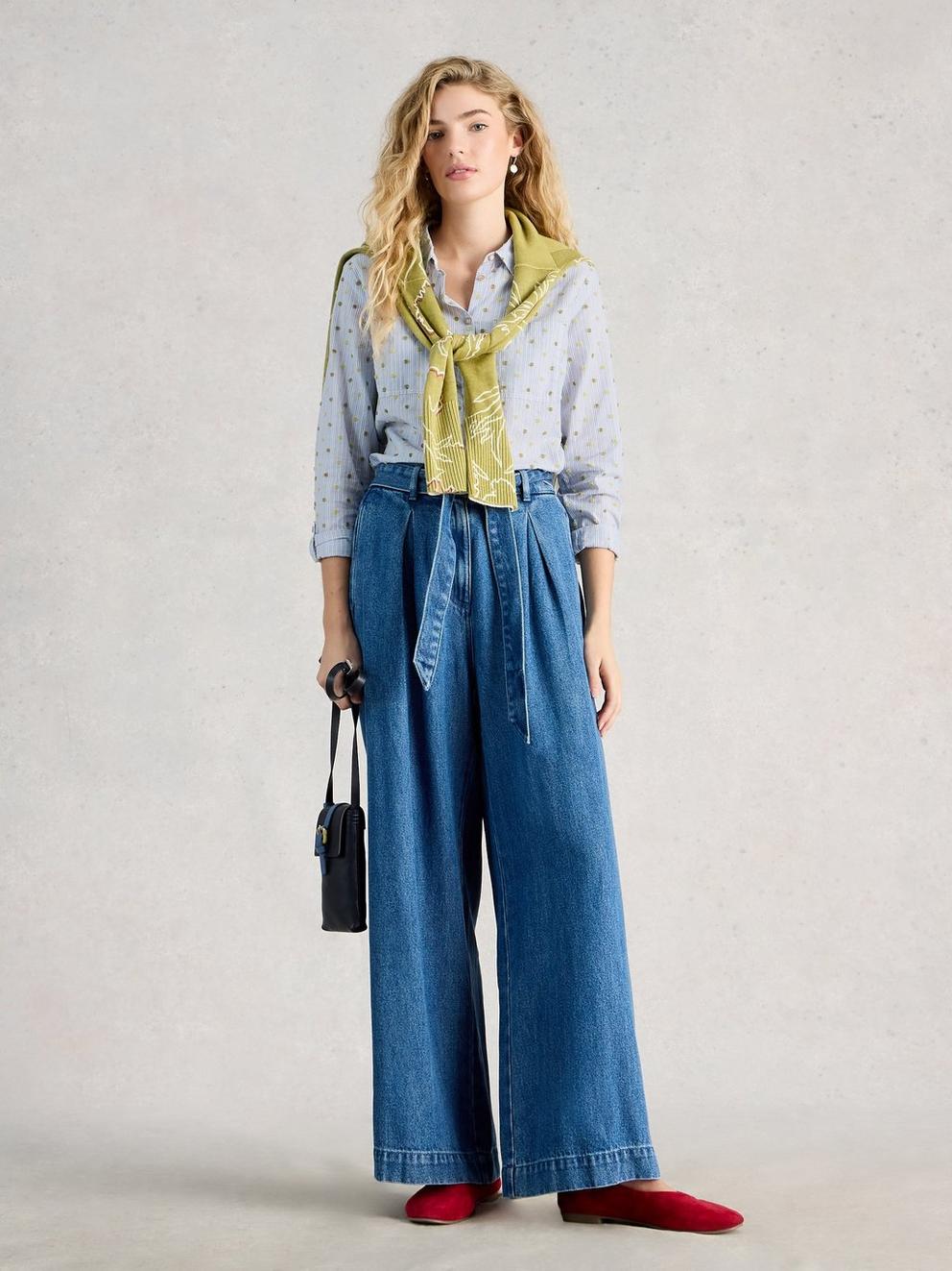 Sophie Collared Organic Cotton Long Sleeve Shirt