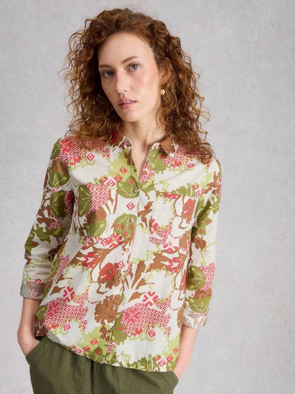 Sophie Collared Organic Cotton Long Sleeve Shirt