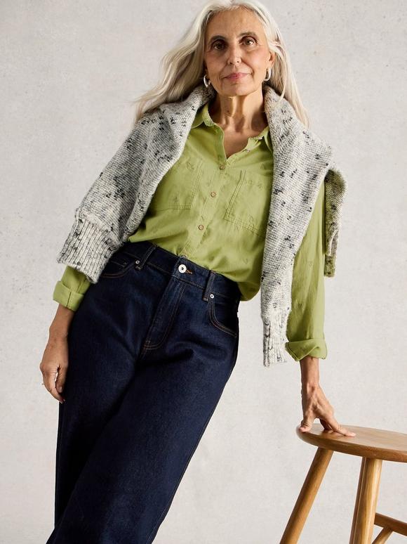 Sophie Collared Organic Cotton Long Sleeve Shirt