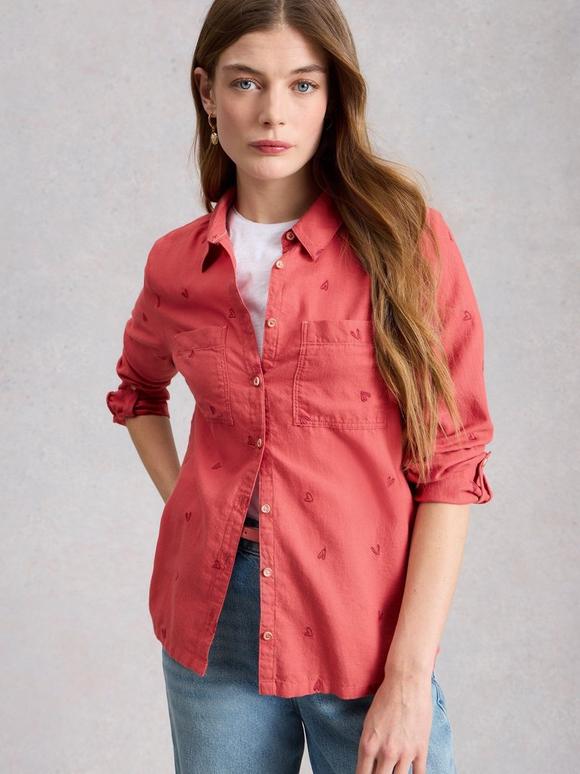 Sophie Collared Organic Cotton Long Sleeve Shirt
