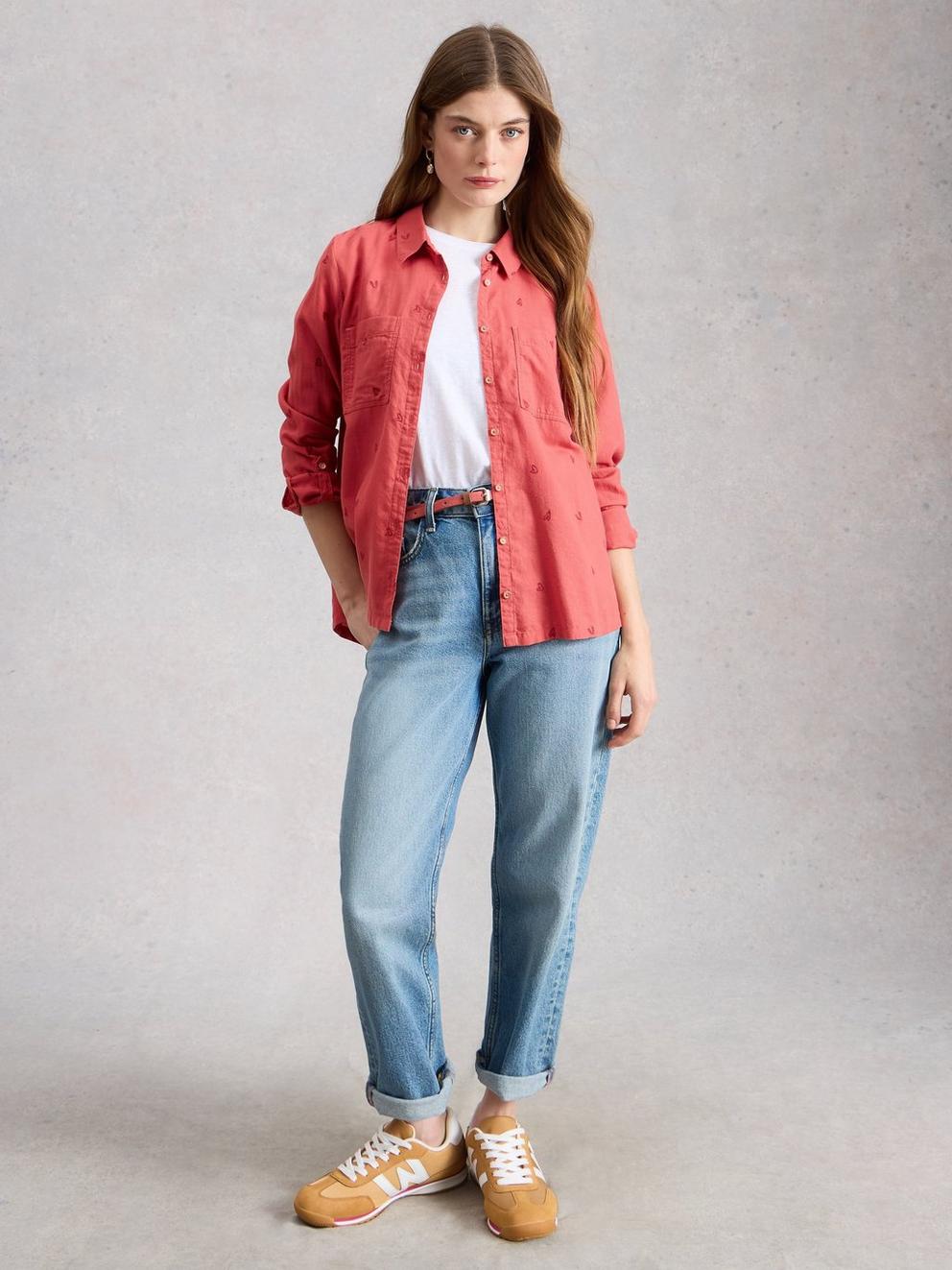 Sophie Collared Organic Cotton Long Sleeve Shirt