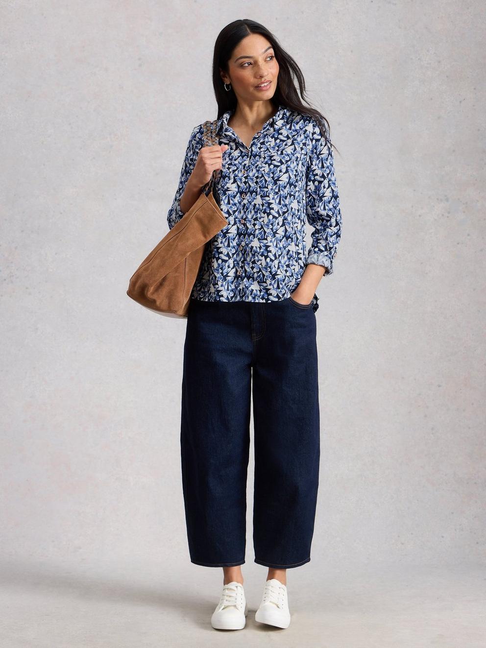 Sophie Collared Organic Cotton Long Sleeve Shirt