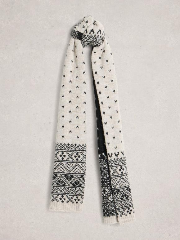 Fairisle Heart Scarf