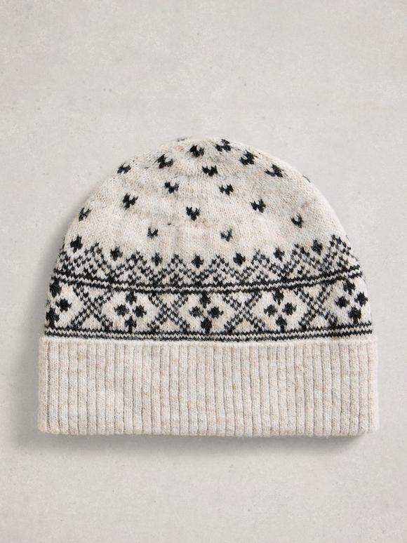 Fairisle Heart Beanie