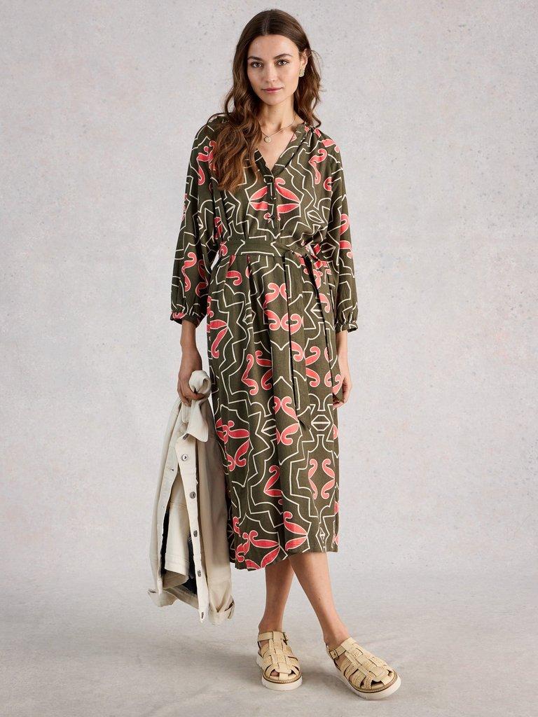 Poppy Jersey Dress in NAVY MULTI | White Stuff