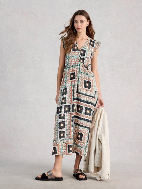 Lorna Linen Blend Sleeveless Maxi Dress