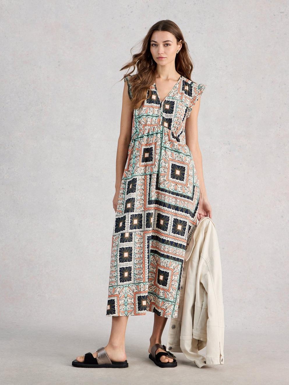 Lorna Linen Blend Sleeveless Maxi Dress