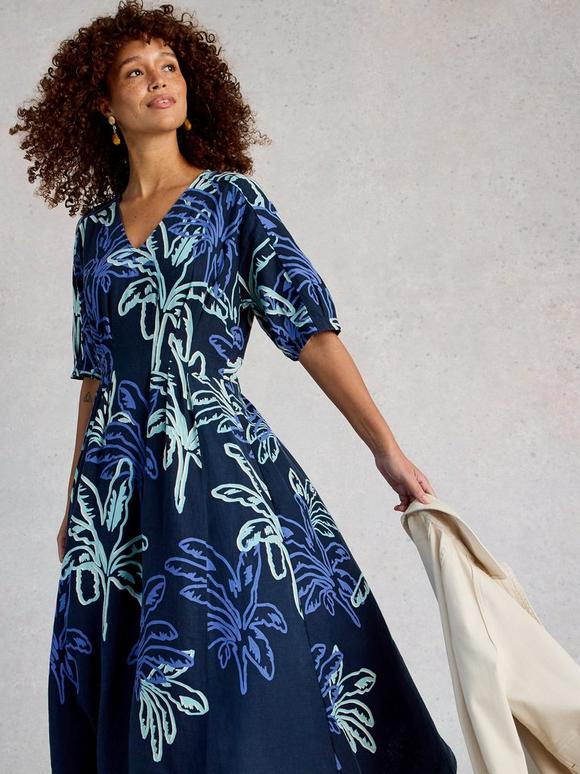 Kate Midi Linen Blend Dress