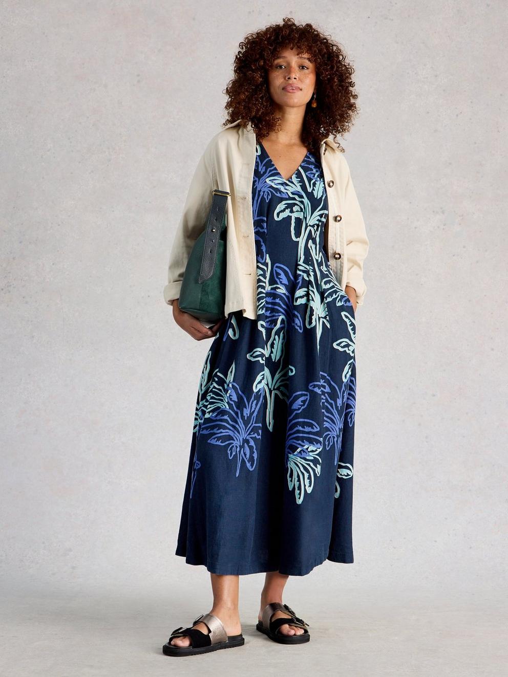 Kate Midi Linen Blend Dress