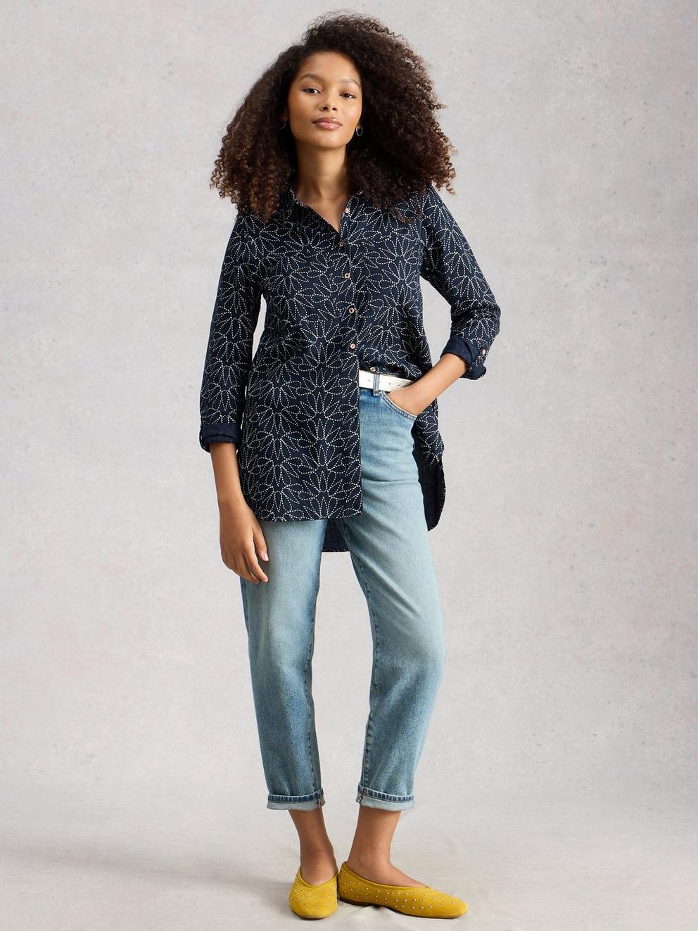 Sophie Longline Collared Shirt