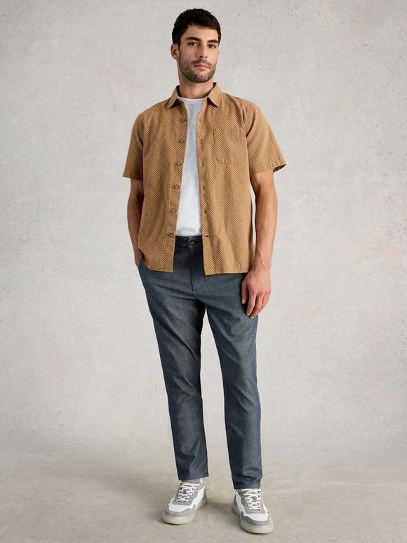 Striped Drawstring Chino