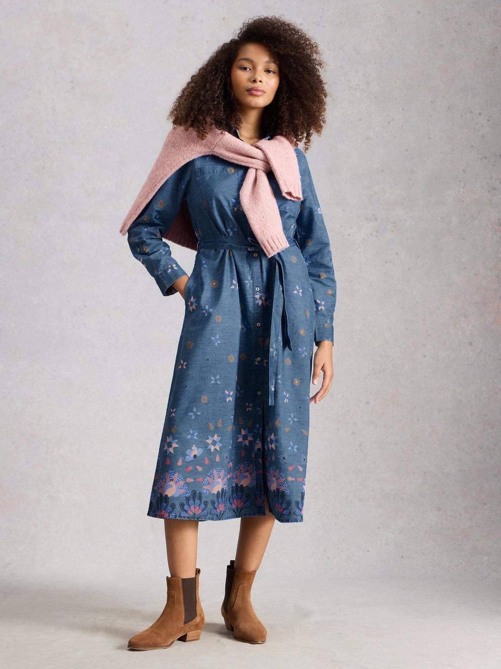 Lana Denim Midi Dress