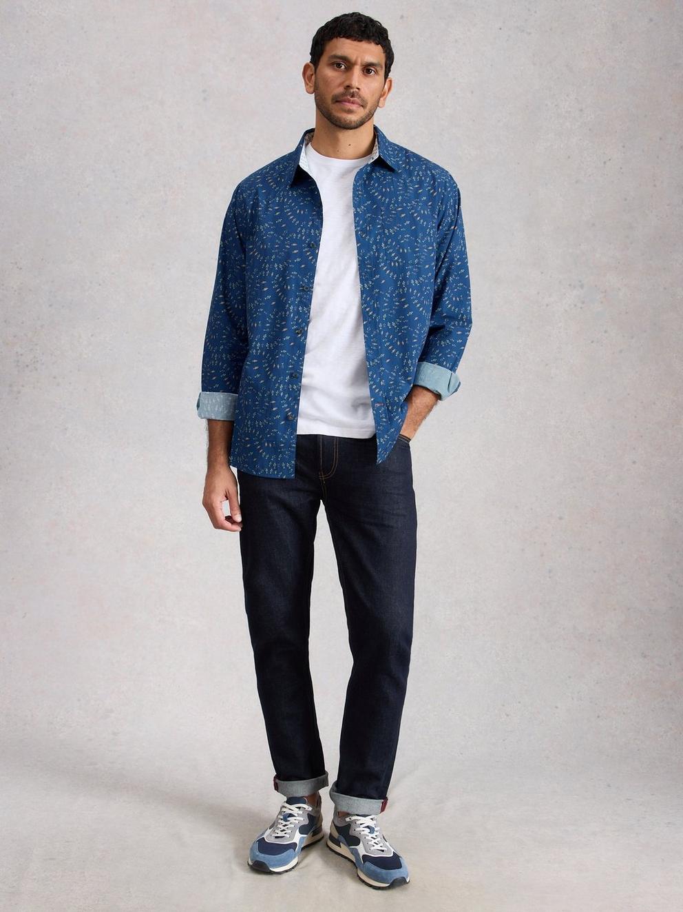 Finsbury Swim Fish Print Shirt